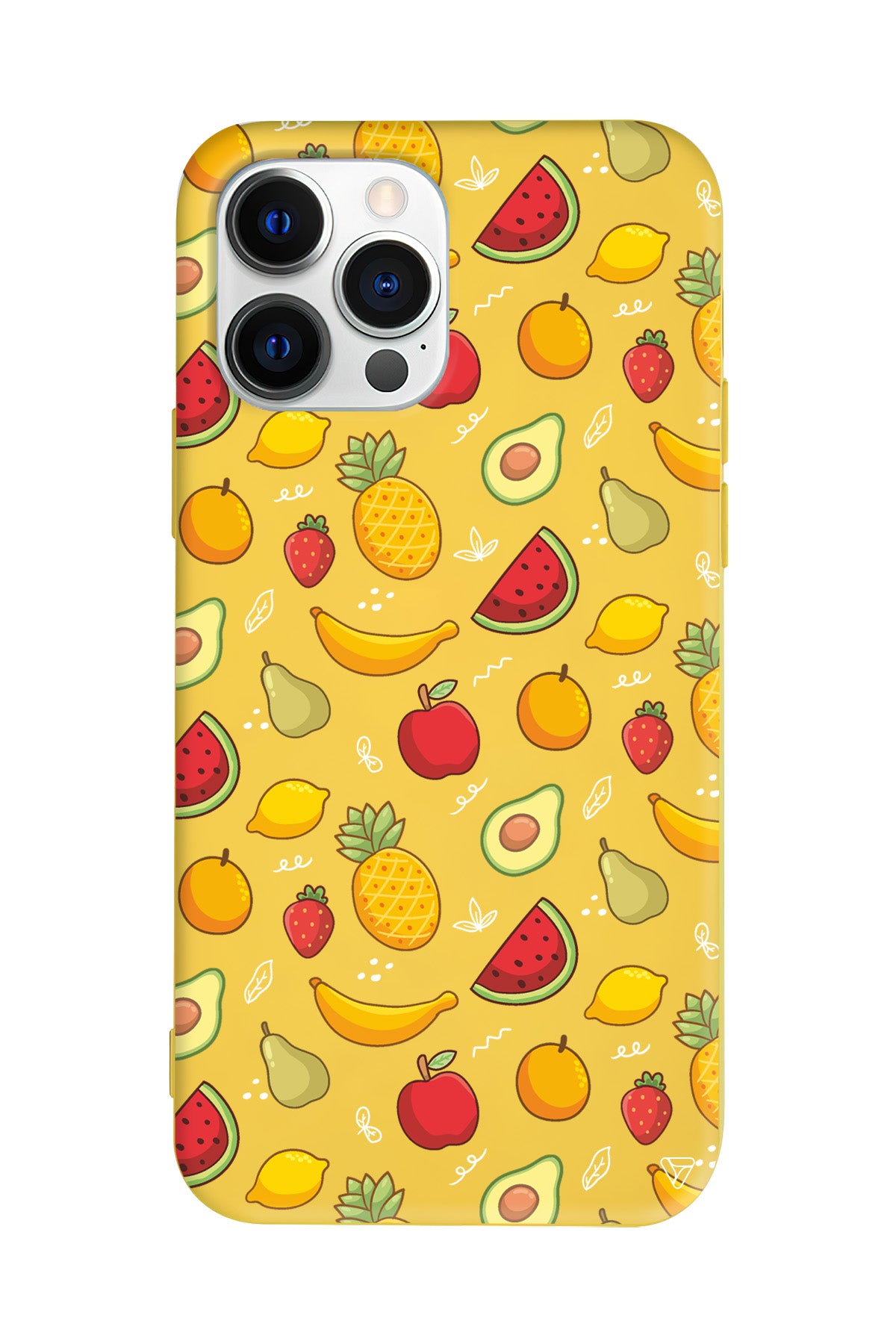 Minik Meyveler Lansman Model İçi Kadife Silikon Telefon Kılıfı