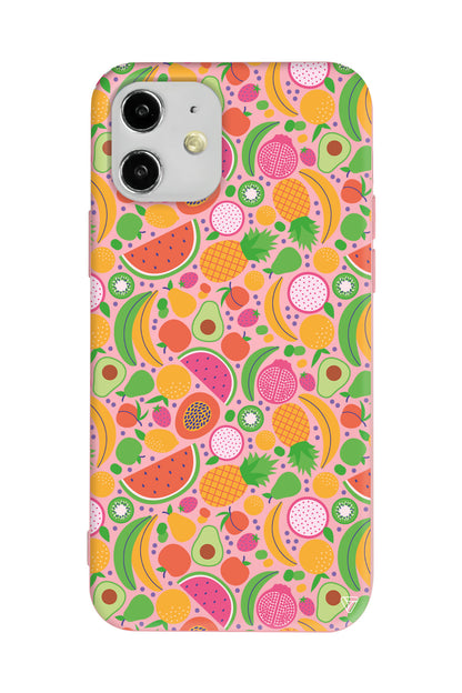 Minik Meyveler 2 Lansman Model İçi Kadife Silikon Telefon Kılıfı