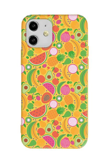 Minik Meyveler 2 Lansman Model İçi Kadife Silikon Telefon Kılıfı