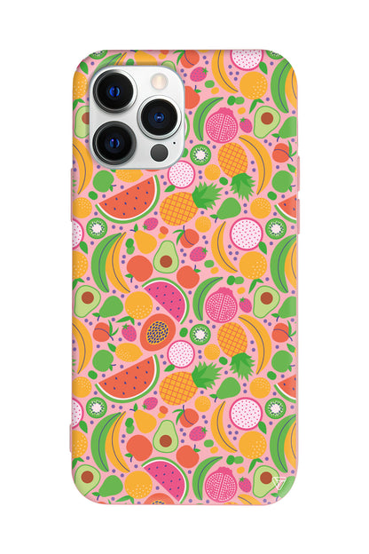 Minik Meyveler 2 Lansman Model İçi Kadife Silikon Telefon Kılıfı