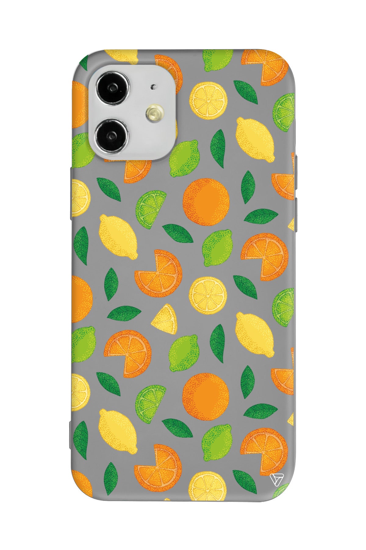 Portakal Limon Lansman Model İçi Kadife Silikon Telefon Kılıfı