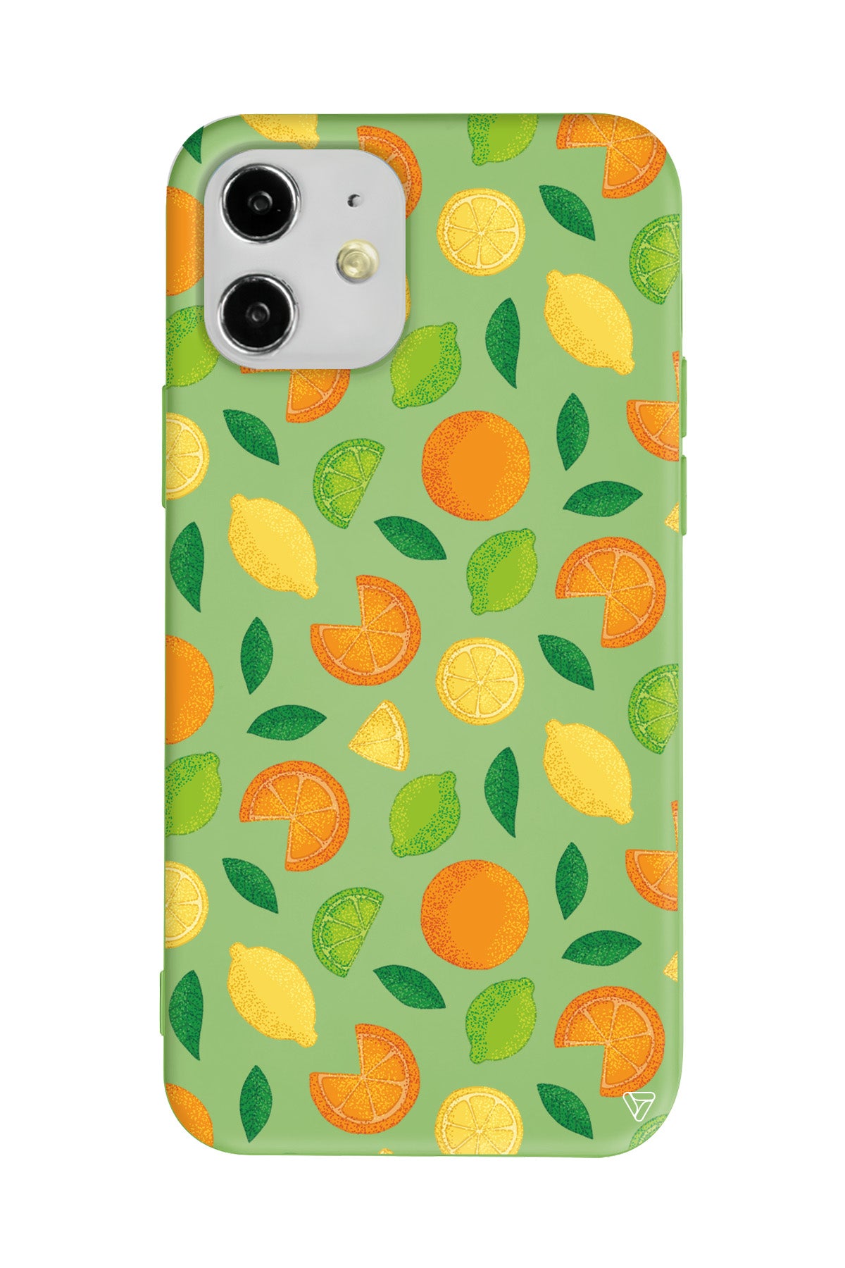 Portakal Limon Lansman Model İçi Kadife Silikon Telefon Kılıfı