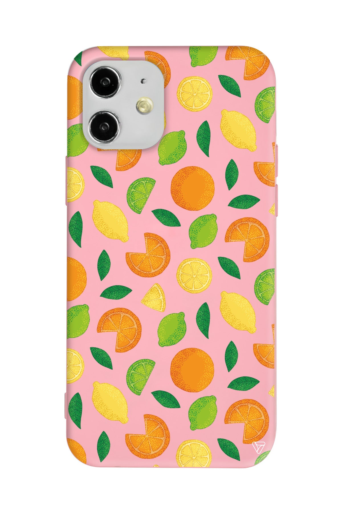 Portakal Limon Lansman Model İçi Kadife Silikon Telefon Kılıfı