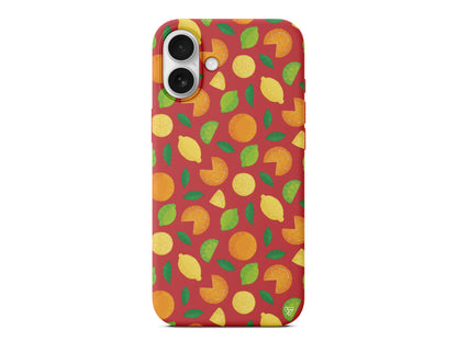 Portakal Limon Lansman Model İçi Kadife Silikon Telefon Kılıfı – Plus Serisine Özel