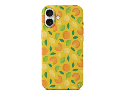 Portakal Limon Lansman Model İçi Kadife Silikon Telefon Kılıfı – Plus Serisine Özel