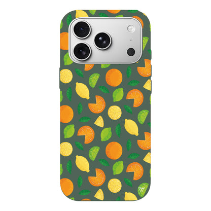 Portakal Limon Lansman Model İçi Kadife Silikon Telefon Kılıfı