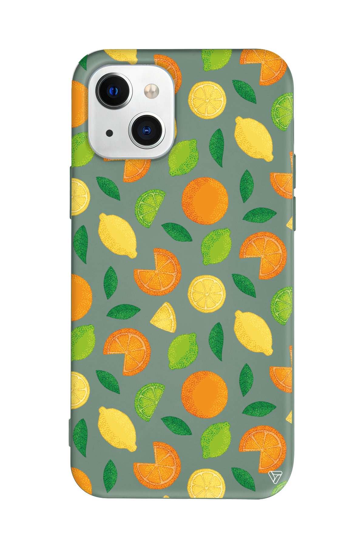 Portakal Limon Lansman Model İçi Kadife Silikon Telefon Kılıfı