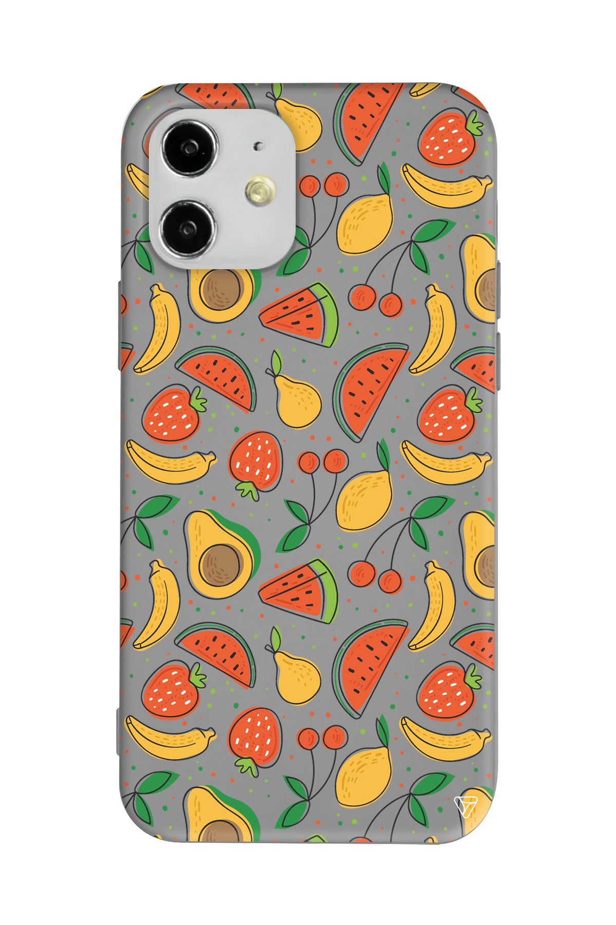 Avakoda Karpuz Muz Lansman Model İçi Kadife Silikon Telefon Kılıfı