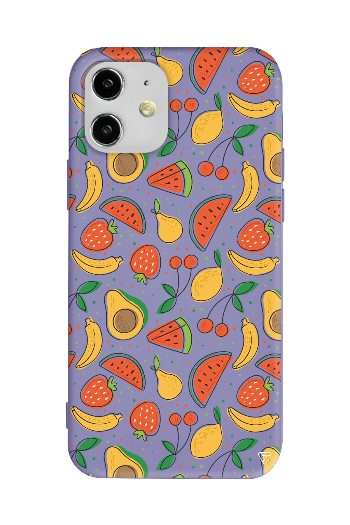 Avakoda Karpuz Muz Lansman Model İçi Kadife Silikon Telefon Kılıfı