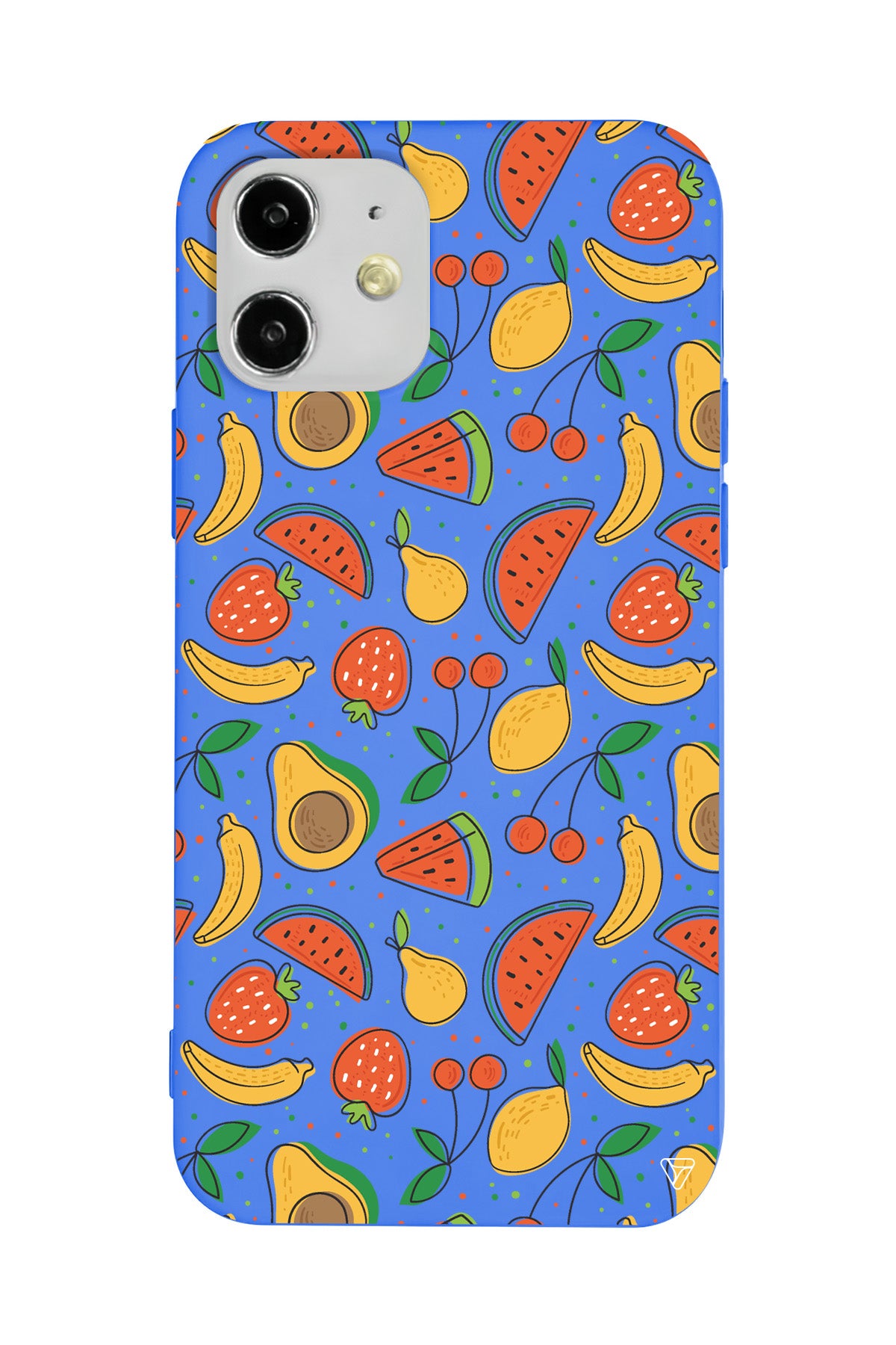 Avakoda Karpuz Muz Lansman Model İçi Kadife Silikon Telefon Kılıfı