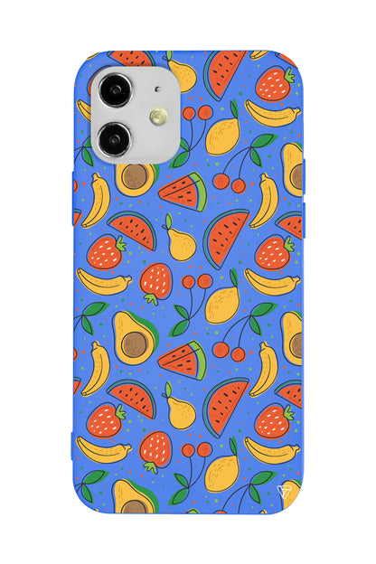 Avakoda Karpuz Muz Lansman Model İçi Kadife Silikon Telefon Kılıfı