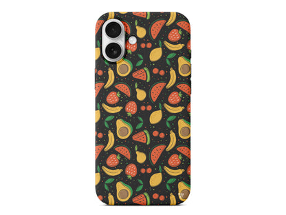 Avakoda Karpuz Muz Lansman Model İçi Kadife Silikon Telefon Kılıfı