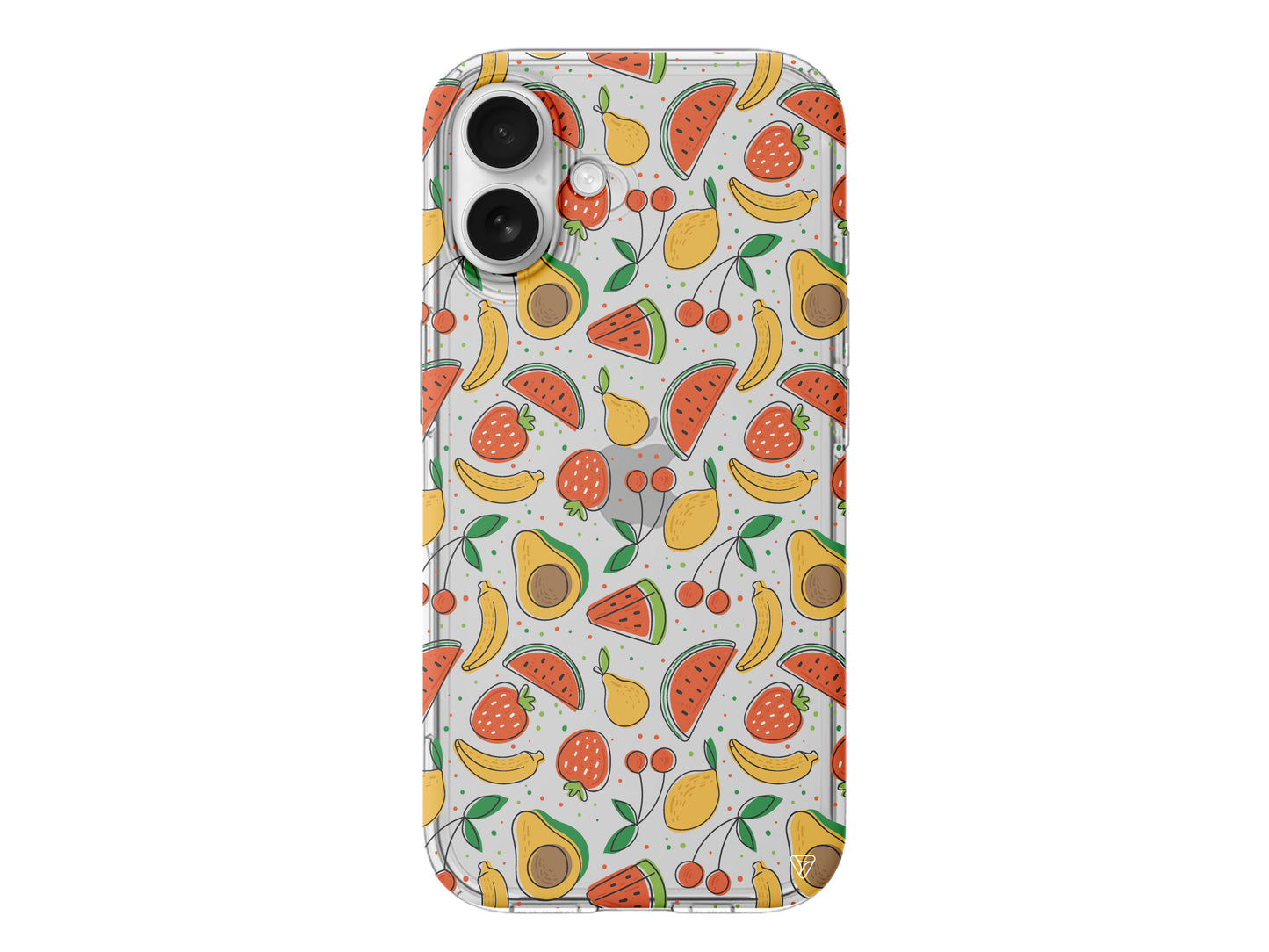 Avakoda Karpuz Muz Lansman Model İçi Kadife Silikon Telefon Kılıfı