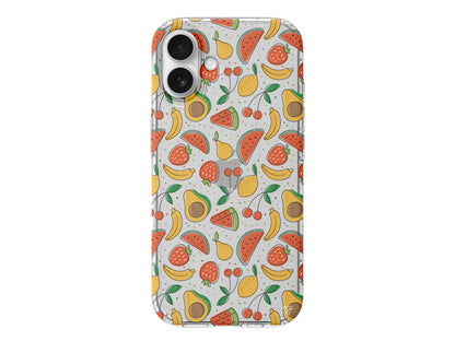 Avakoda Karpuz Muz Lansman Model İçi Kadife Silikon Telefon Kılıfı