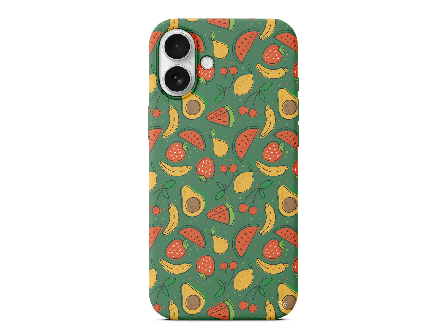 Avakoda Karpuz Muz Lansman Model İçi Kadife Silikon Telefon Kılıfı