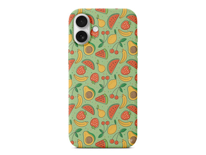 Avakoda Karpuz Muz Lansman Model İçi Kadife Silikon Telefon Kılıfı