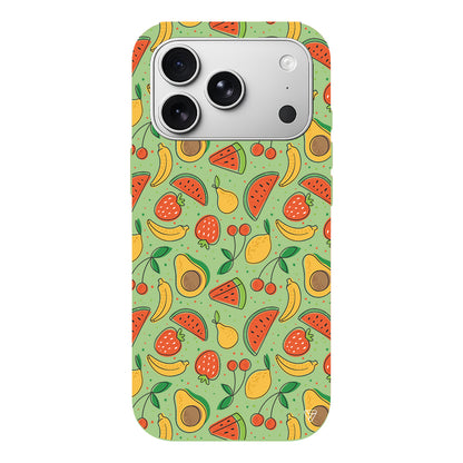 Avakoda Karpuz Muz Lansman Model İçi Kadife Silikon Telefon Kılıfı