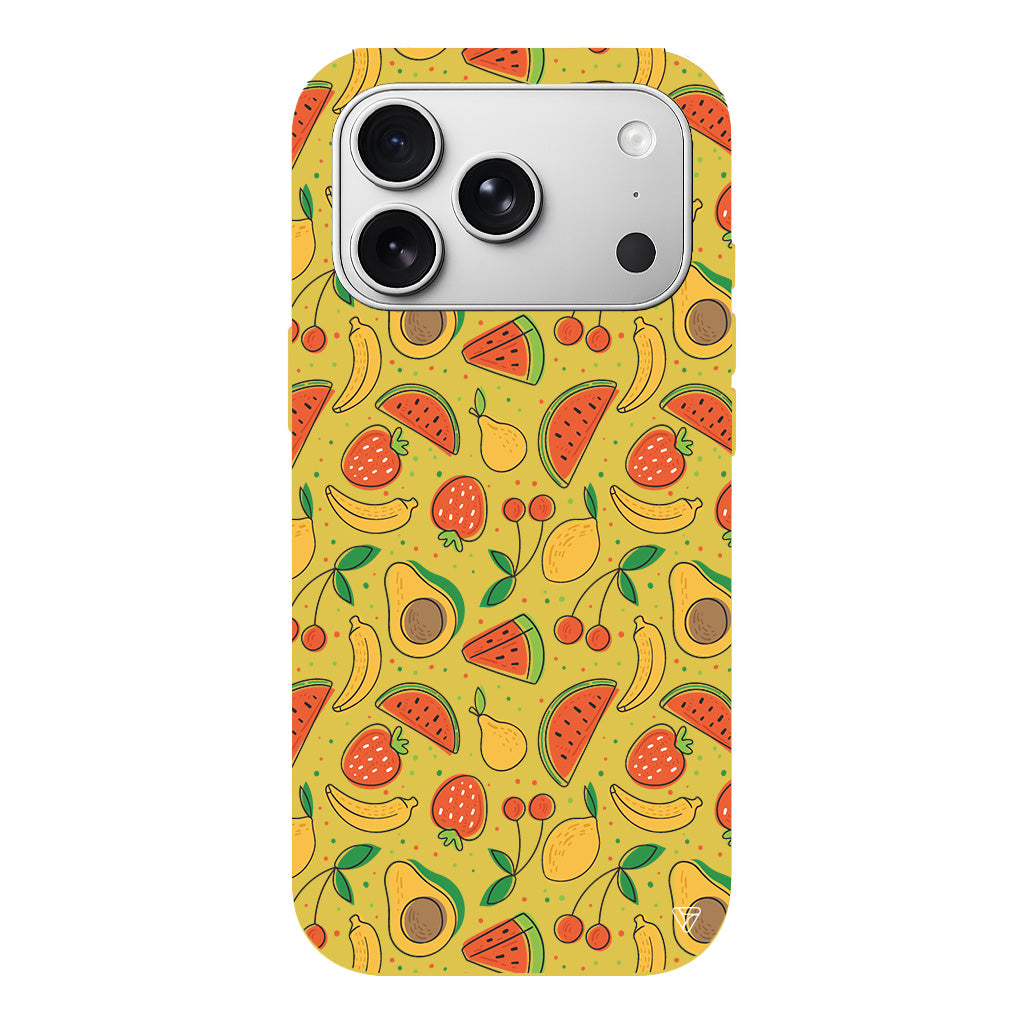 Avakoda Karpuz Muz Lansman Model İçi Kadife Silikon Telefon Kılıfı