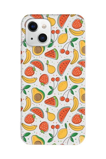 Avakoda Karpuz Muz Lansman Model İçi Kadife Silikon Telefon Kılıfı – Plus Serisine Özel