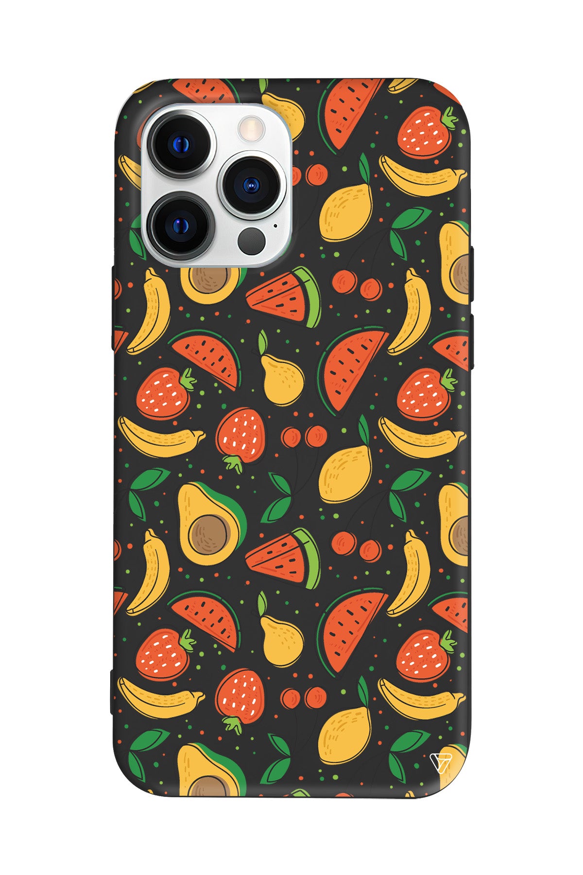 Avakoda Karpuz Muz Lansman Model İçi Kadife Silikon Telefon Kılıfı