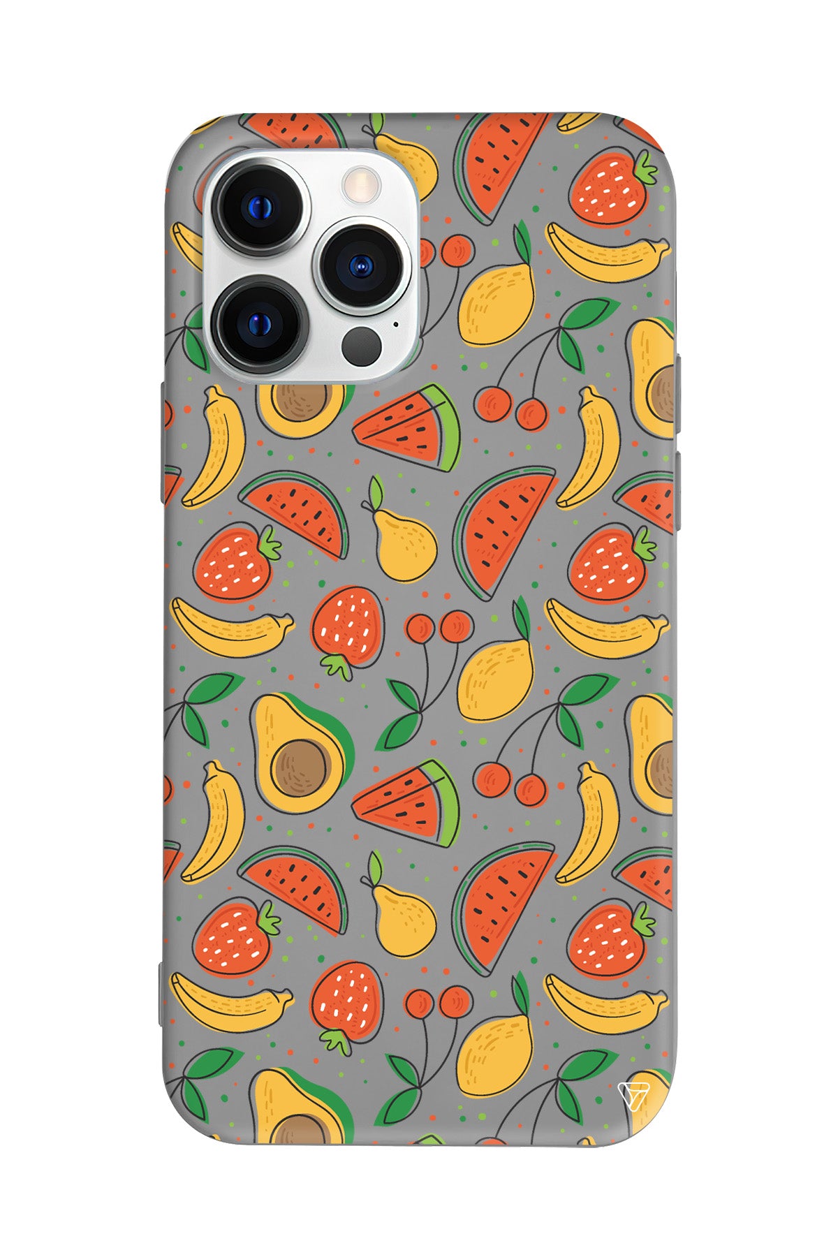 Avakoda Karpuz Muz Lansman Model İçi Kadife Silikon Telefon Kılıfı