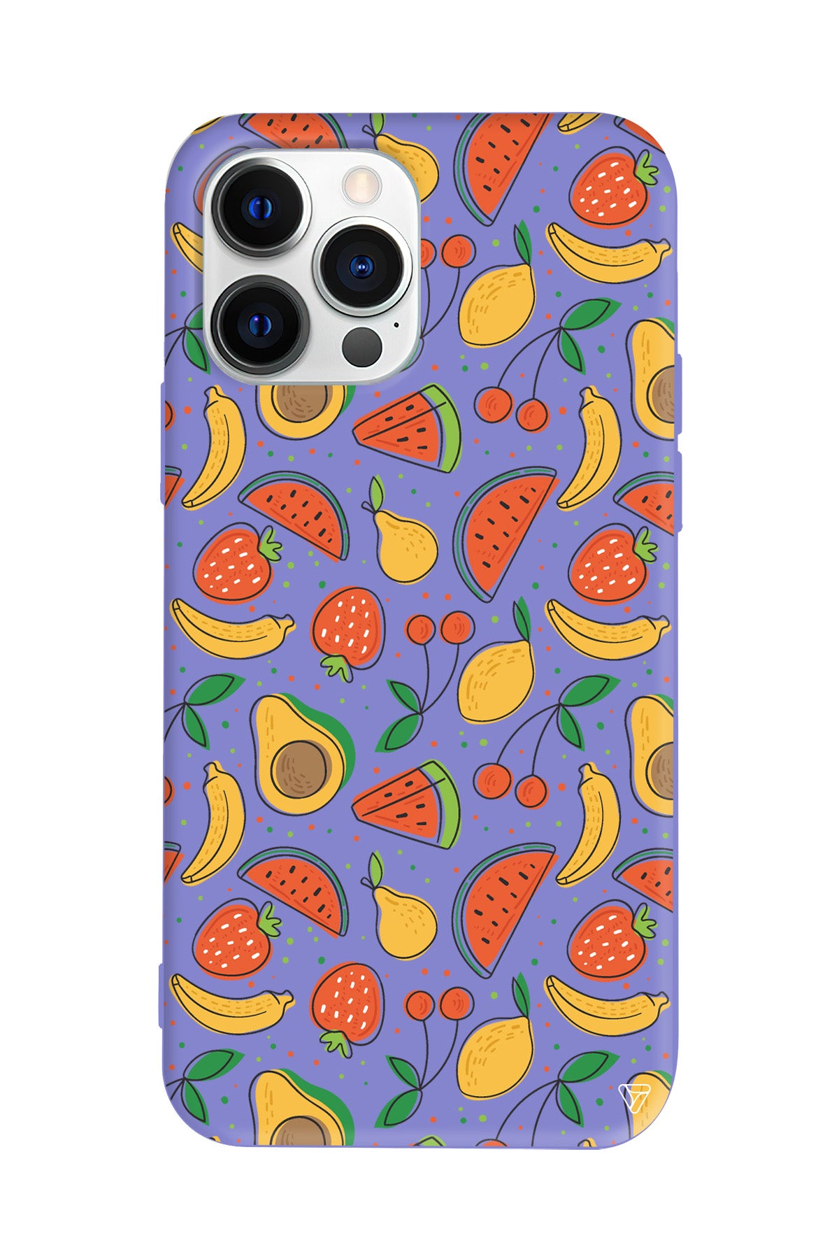 Avakoda Karpuz Muz Lansman Model İçi Kadife Silikon Telefon Kılıfı