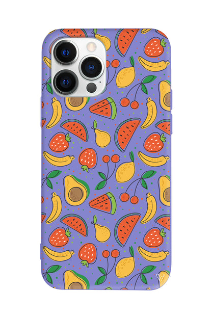 Avakoda Karpuz Muz Lansman Model İçi Kadife Silikon Telefon Kılıfı