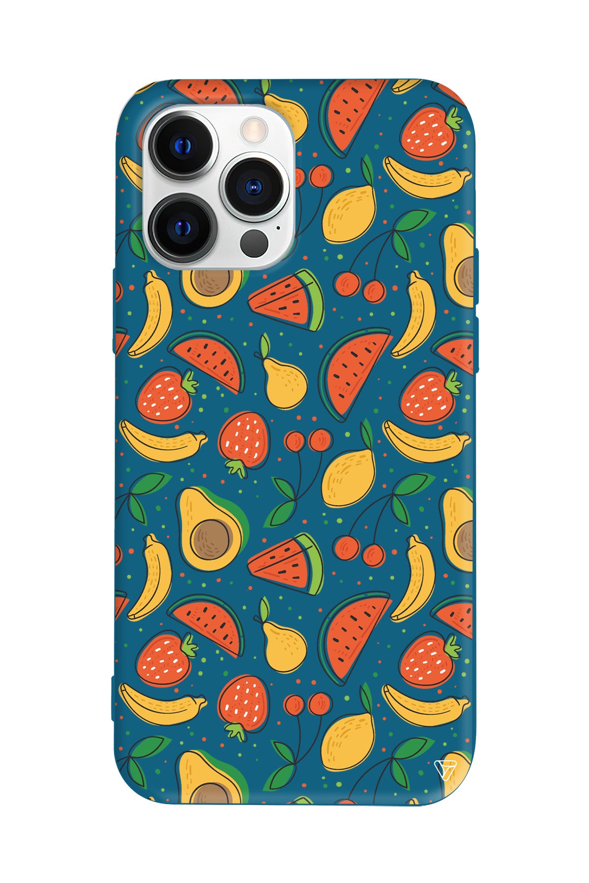 Avakoda Karpuz Muz Lansman Model İçi Kadife Silikon Telefon Kılıfı