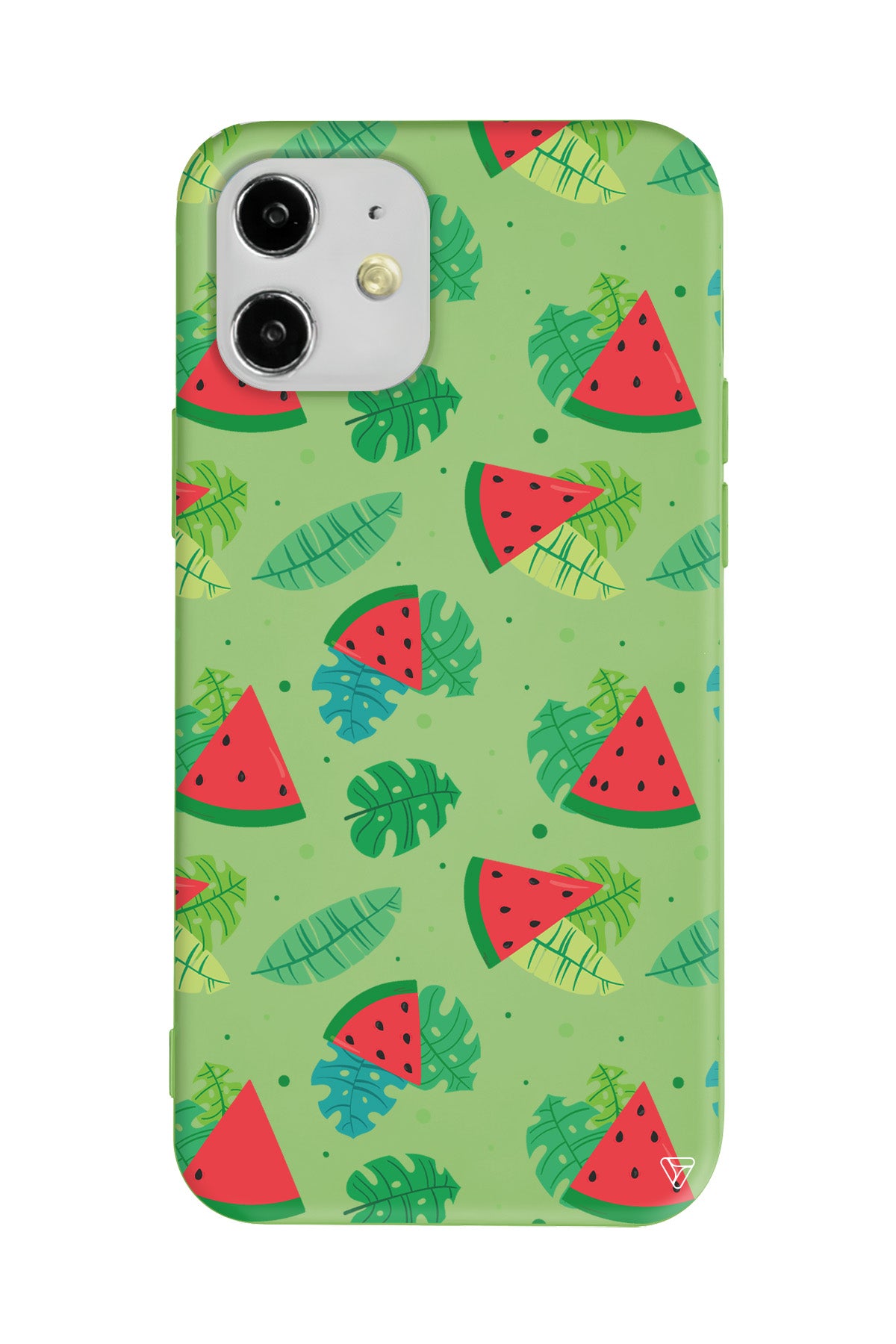 Karpuz Dilimleri Lansman Model İçi Kadife Silikon Telefon Kılıfı