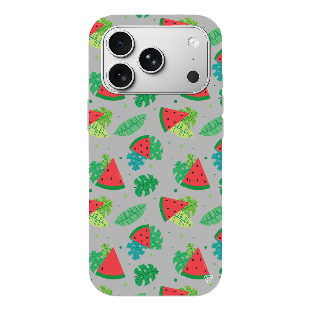 Karpuz Dilimleri Lansman Model İçi Kadife Silikon Telefon Kılıfı