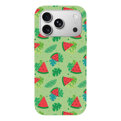 Karpuz Dilimleri Lansman Model İçi Kadife Silikon Telefon Kılıfı