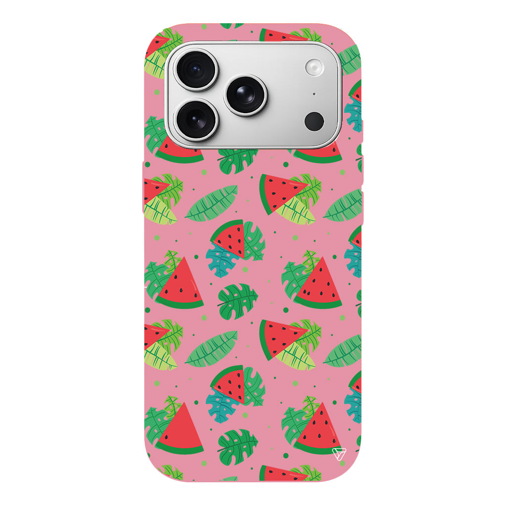 Karpuz Dilimleri Lansman Model İçi Kadife Silikon Telefon Kılıfı
