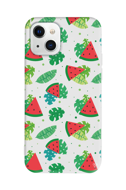 Karpuz Dilimleri Lansman Model İçi Kadife Silikon Telefon Kılıfı