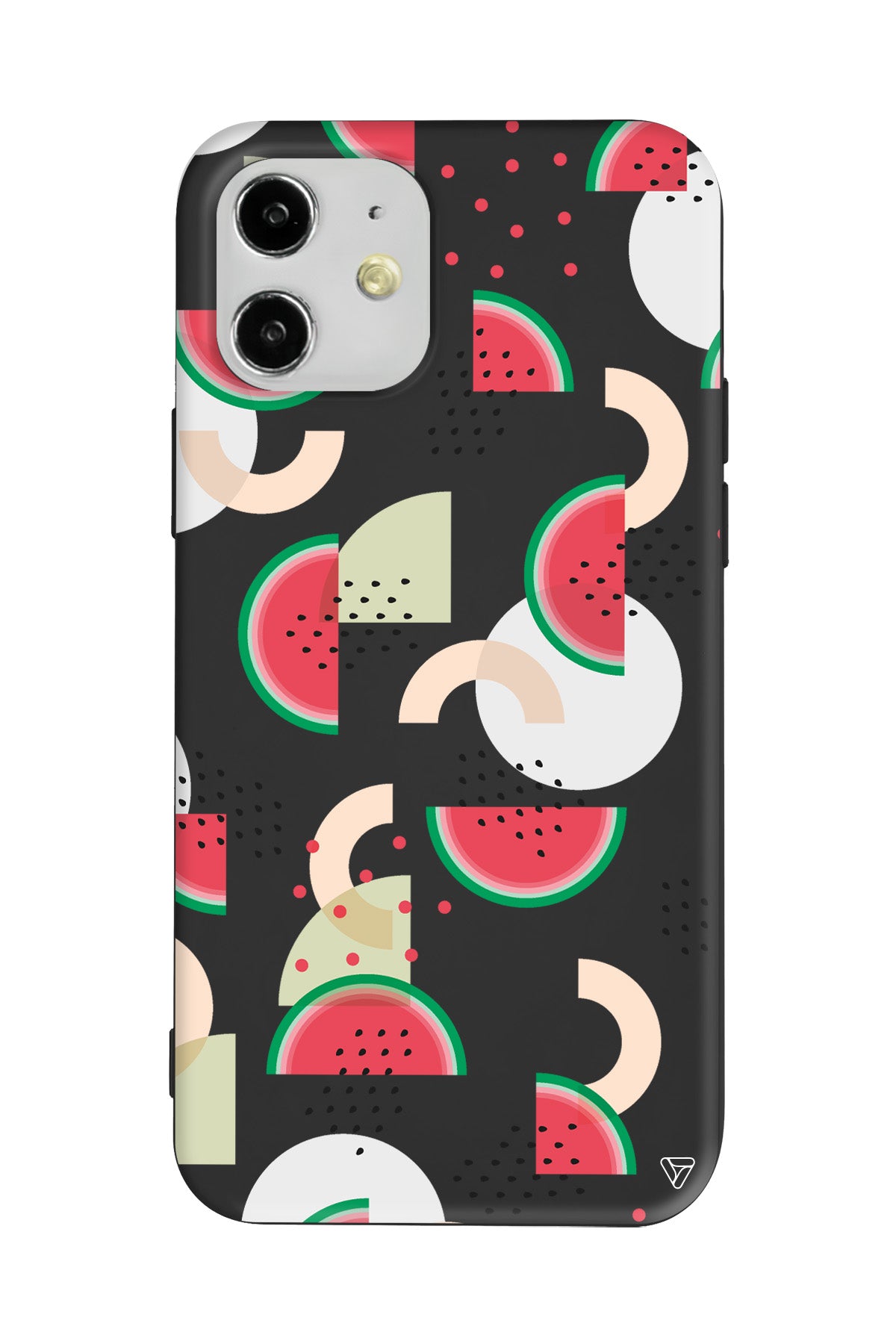 Karpuz Pattern Lansman Model İçi Kadife Silikon Telefon Kılıfı