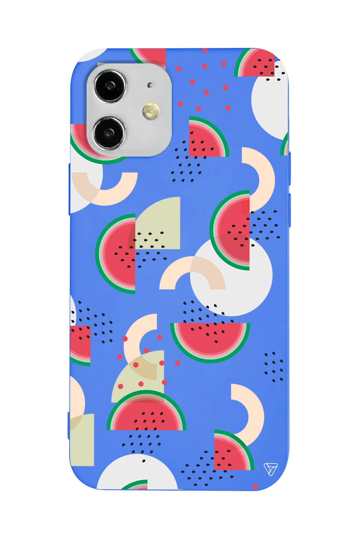 Karpuz Pattern Lansman Model İçi Kadife Silikon Telefon Kılıfı