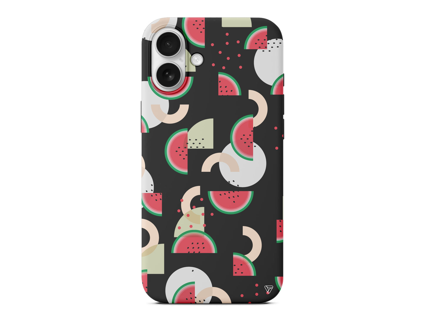 Karpuz Pattern Lansman Model İçi Kadife Silikon Telefon Kılıfı