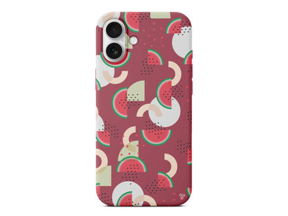 Karpuz Pattern Lansman Model İçi Kadife Silikon Telefon Kılıfı – Plus Serisine Özel