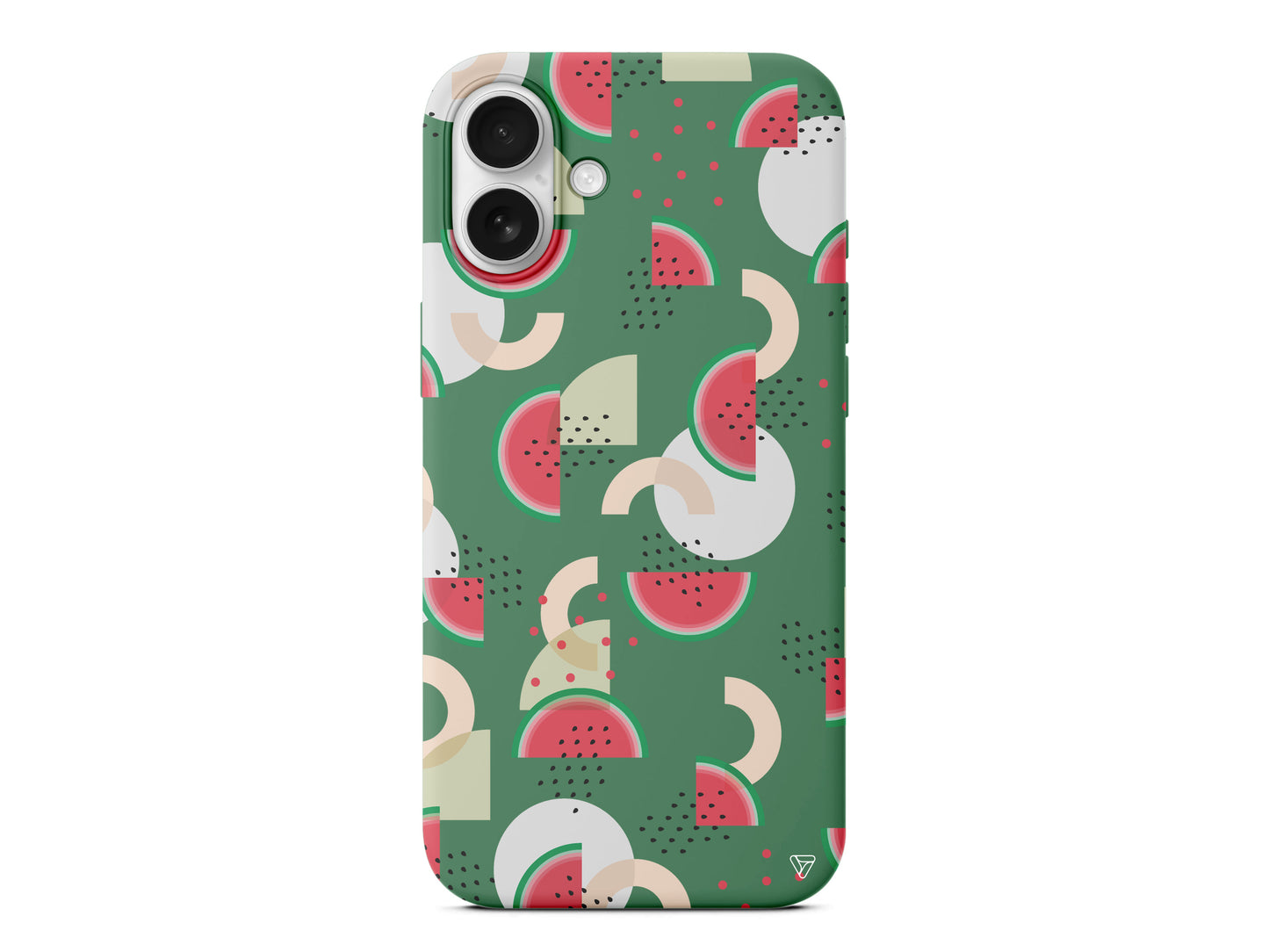 Karpuz Pattern Lansman Model İçi Kadife Silikon Telefon Kılıfı