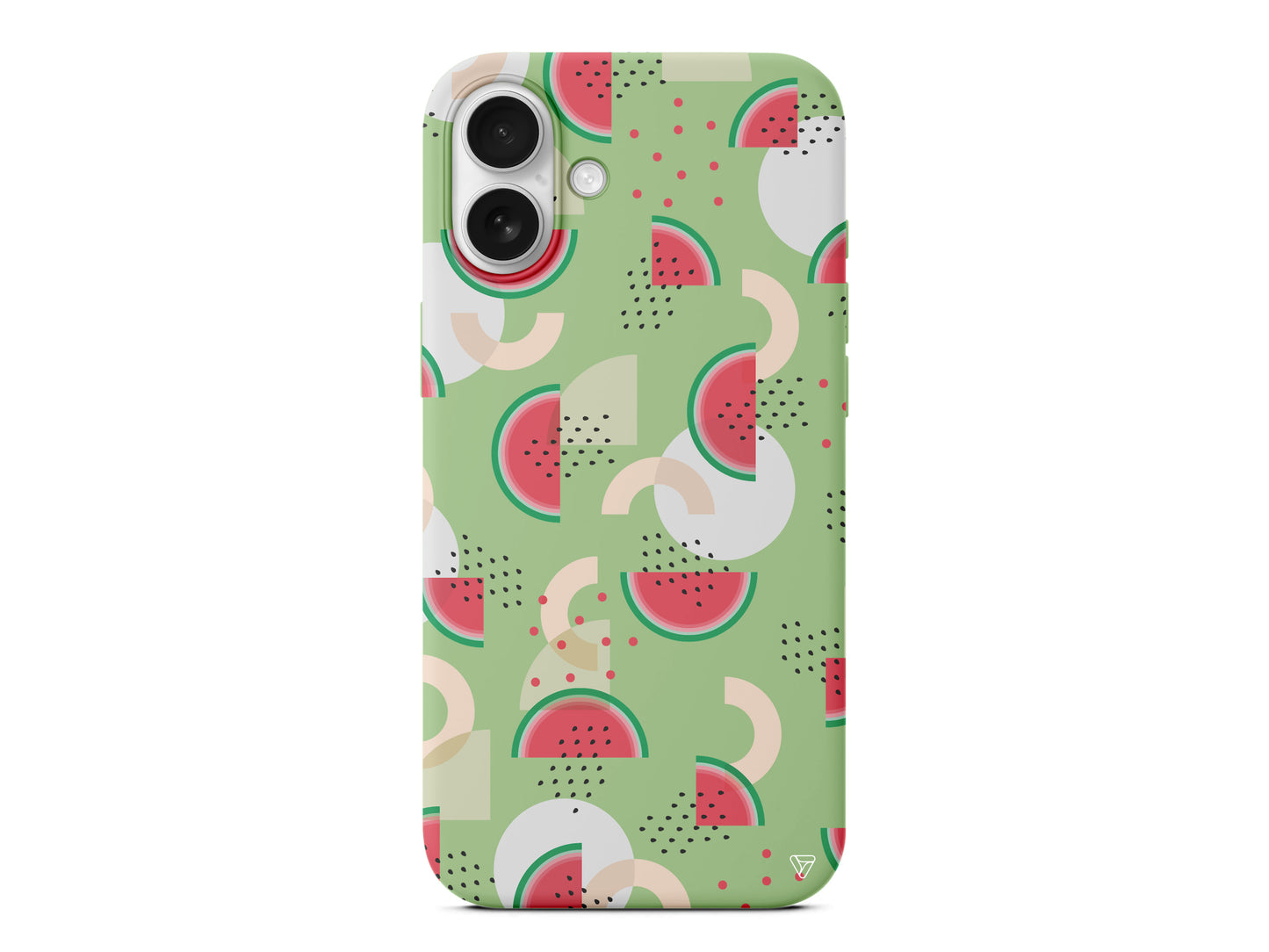 Karpuz Pattern Lansman Model İçi Kadife Silikon Telefon Kılıfı