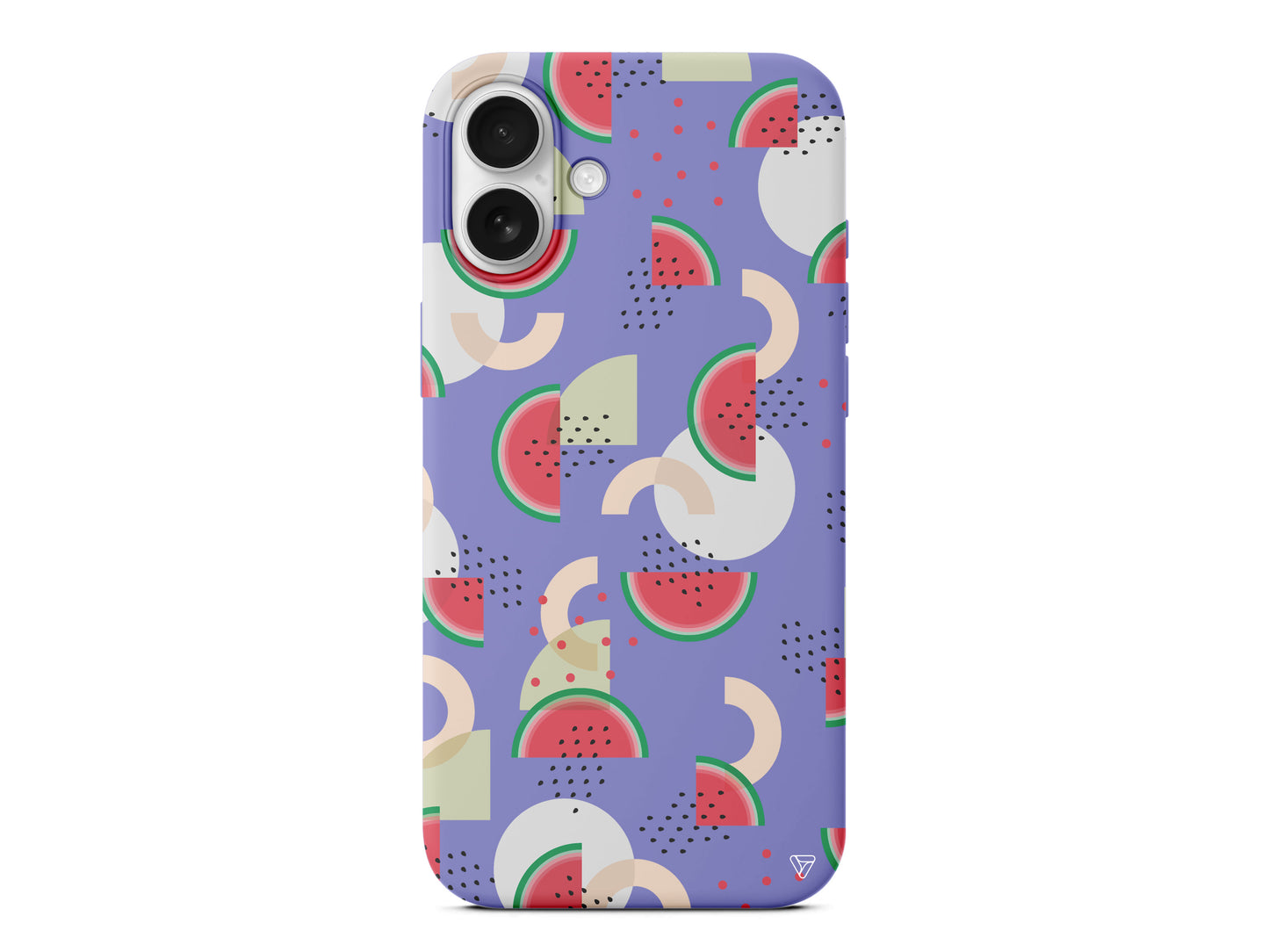 Karpuz Pattern Lansman Model İçi Kadife Silikon Telefon Kılıfı