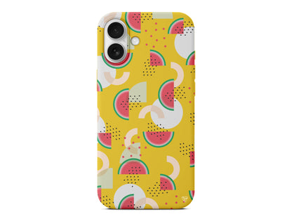 Karpuz Pattern Lansman Model İçi Kadife Silikon Telefon Kılıfı