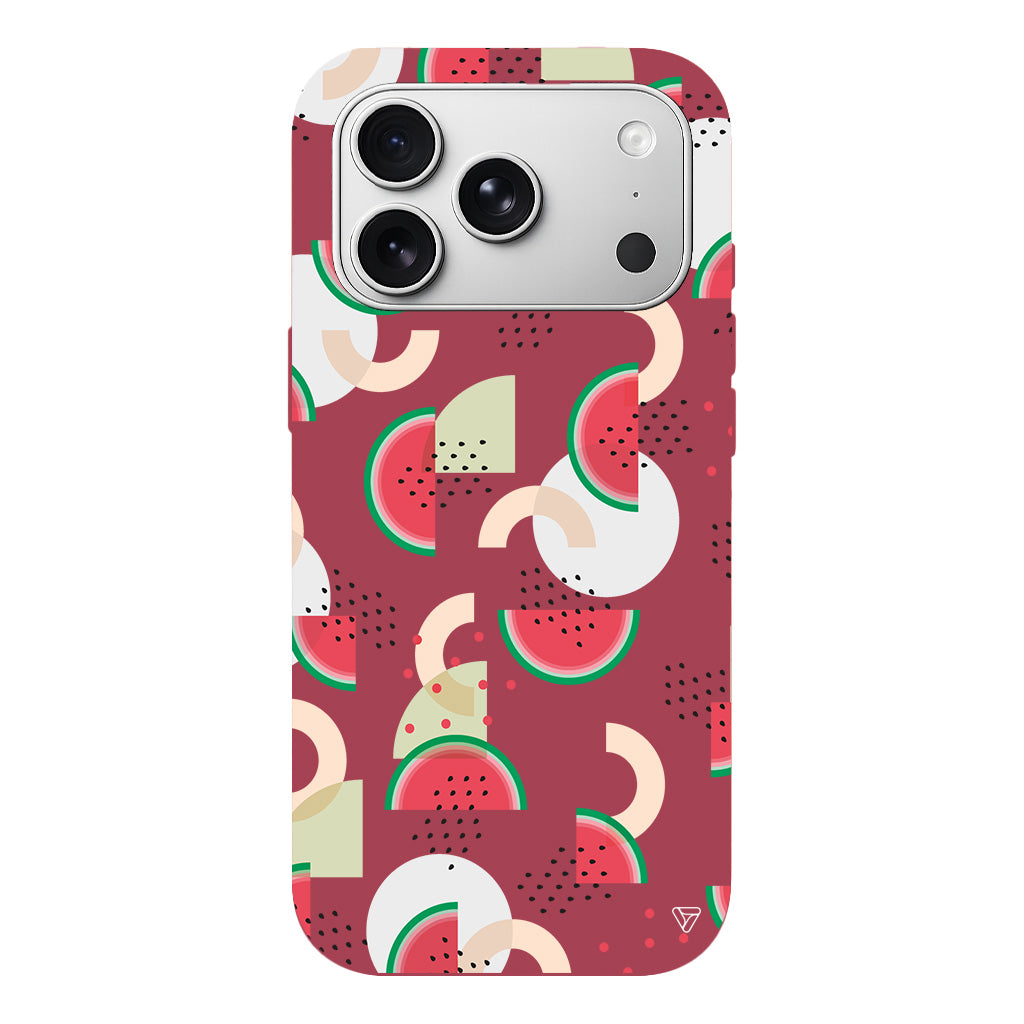 Karpuz Pattern Lansman Model İçi Kadife Silikon Telefon Kılıfı