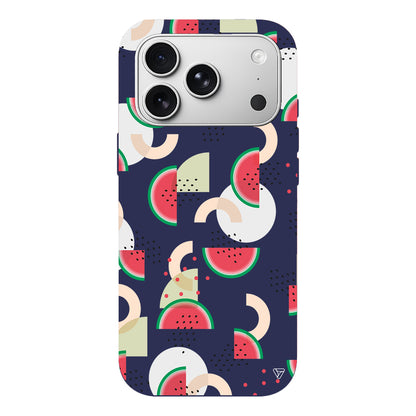 Karpuz Pattern Lansman Model İçi Kadife Silikon Telefon Kılıfı