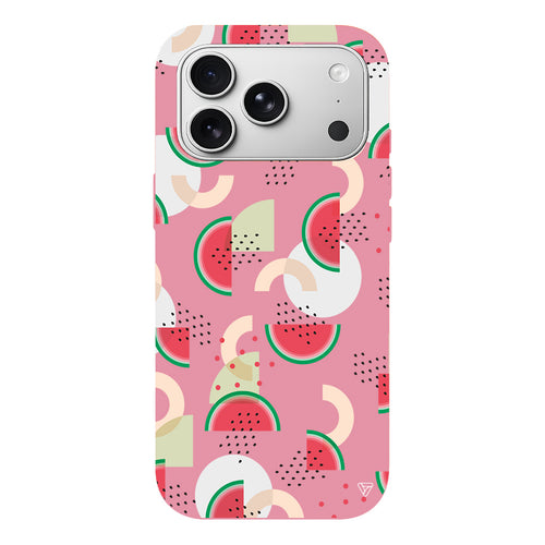 Karpuz Pattern Lansman Model İçi Kadife Silikon Telefon Kılıfı