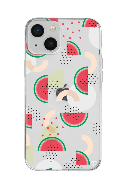 Karpuz Pattern Lansman Model İçi Kadife Silikon Telefon Kılıfı