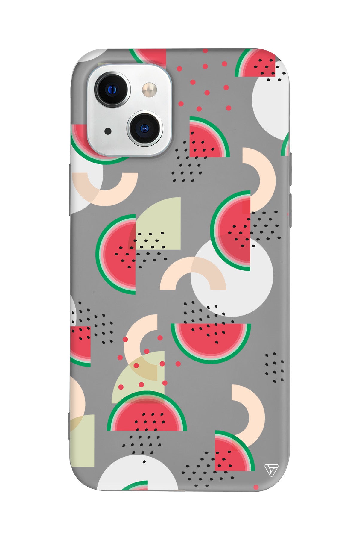 Karpuz Pattern Lansman Model İçi Kadife Silikon Telefon Kılıfı