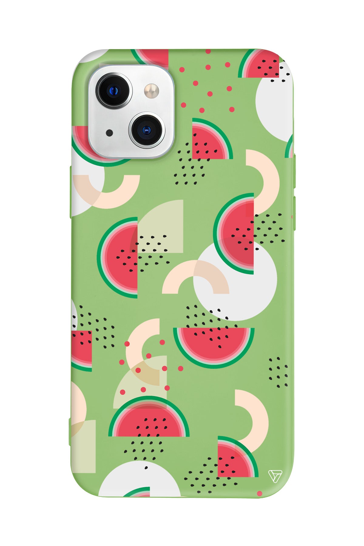 Karpuz Pattern Lansman Model İçi Kadife Silikon Telefon Kılıfı