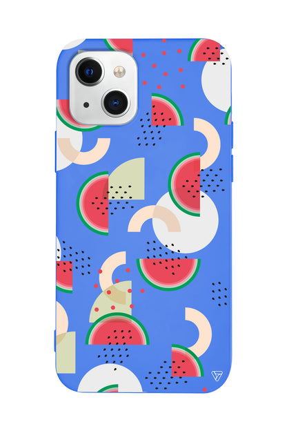 Karpuz Pattern Lansman Model İçi Kadife Silikon Telefon Kılıfı – Plus Serisine Özel