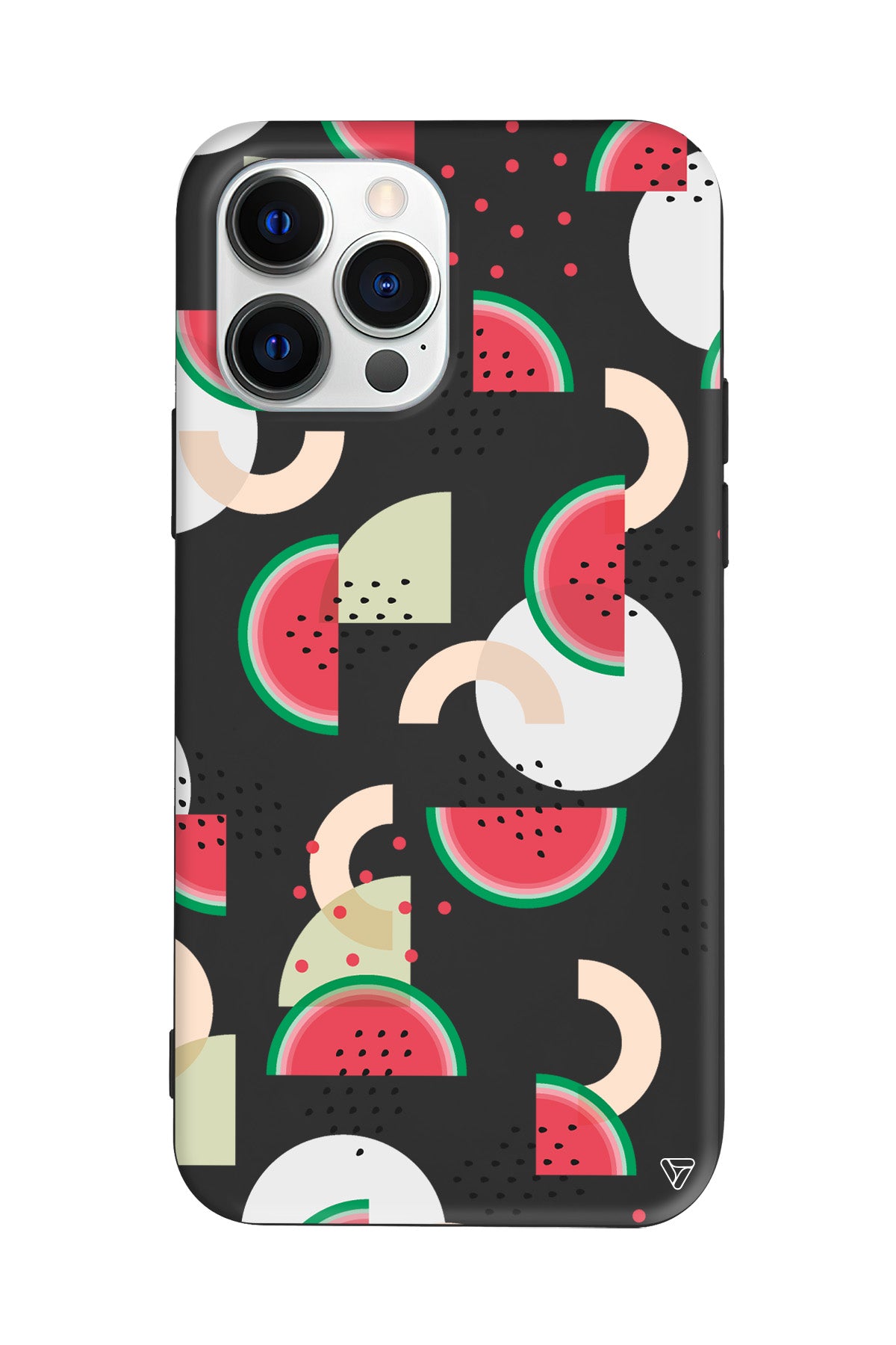 Karpuz Pattern Lansman Model İçi Kadife Silikon Telefon Kılıfı