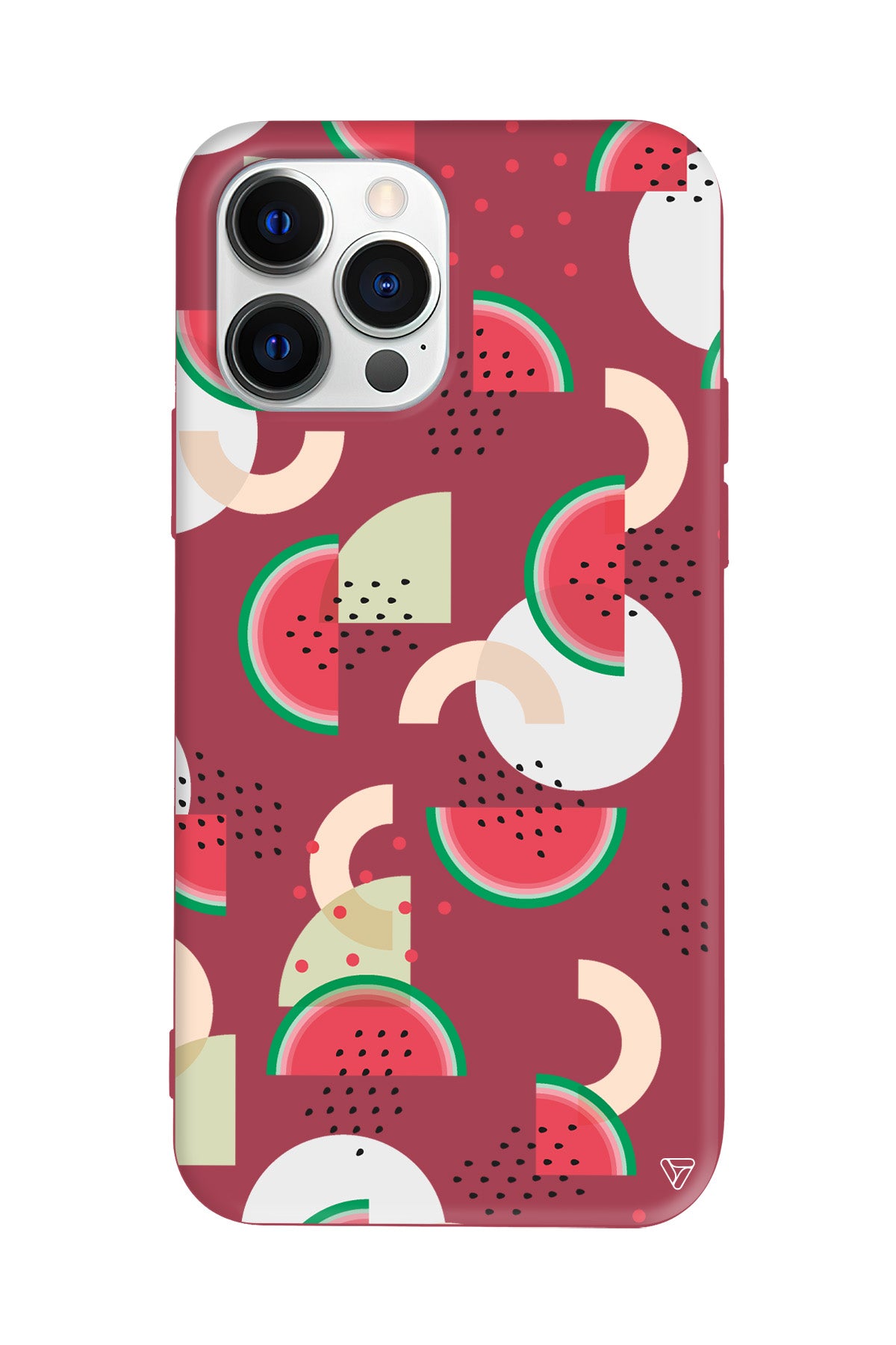 Karpuz Pattern Lansman Model İçi Kadife Silikon Telefon Kılıfı